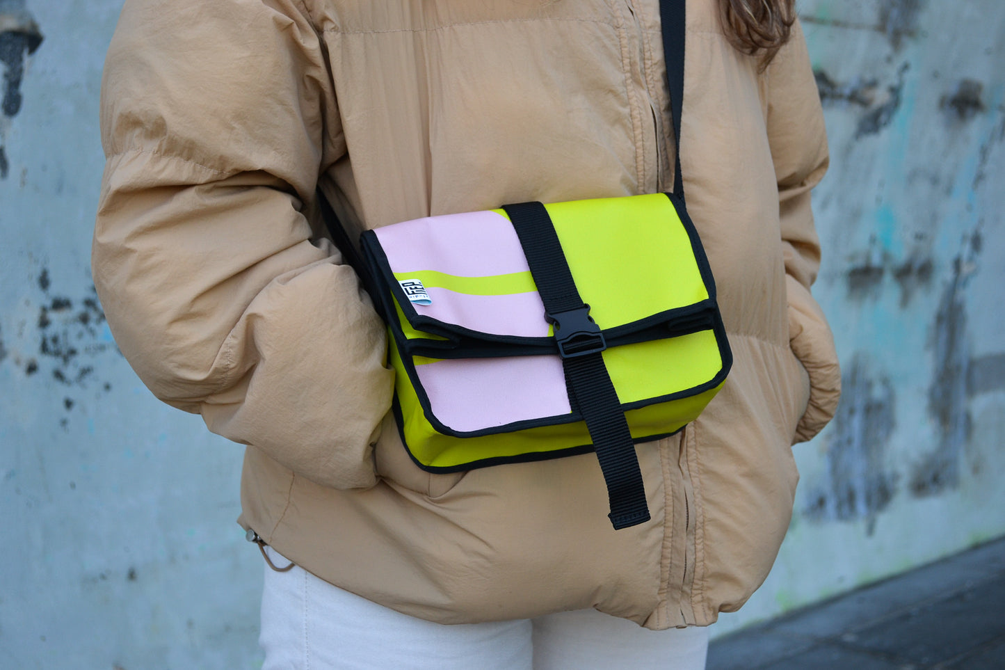 Lunch bag green/pink DDW2023