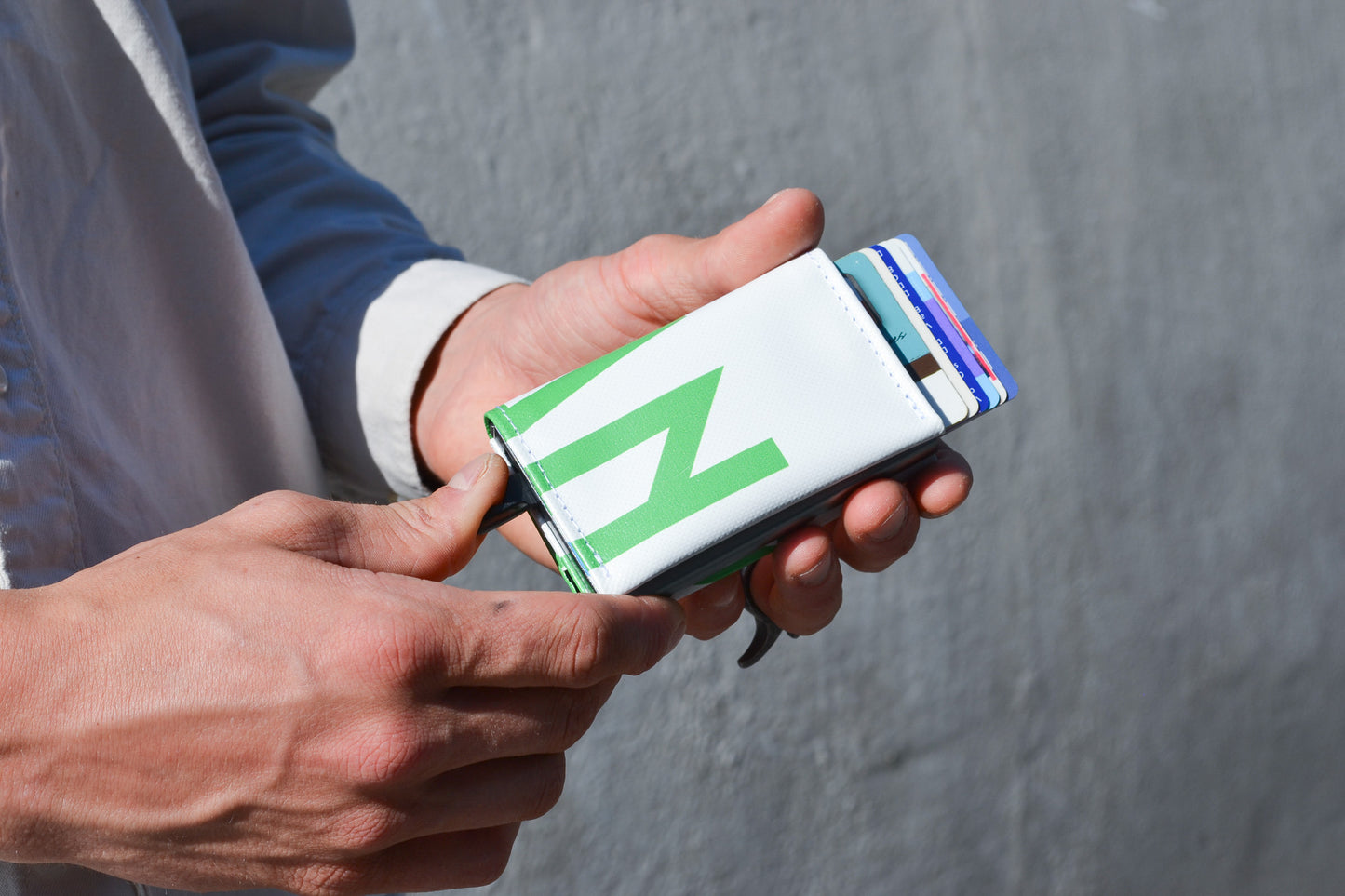 Cardholder /green+white