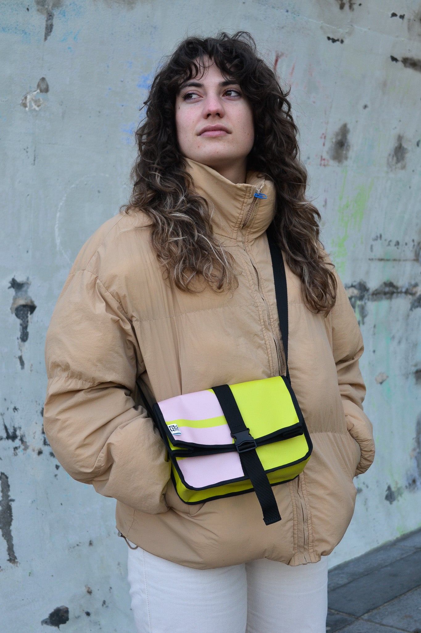 Lunch bag green/pink DDW2023